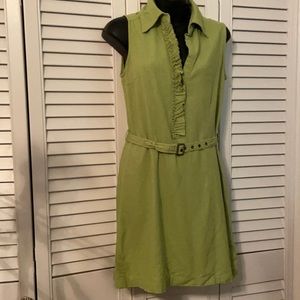 MG ruffle front dress